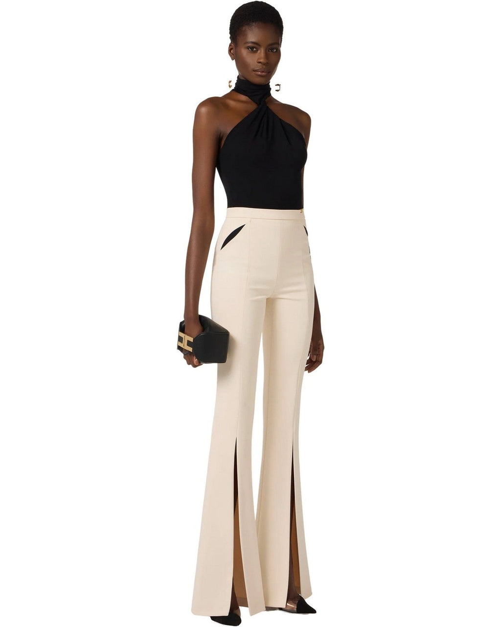 Pantaloni Donna Elisabetta Franchi - Pantalone - Panna