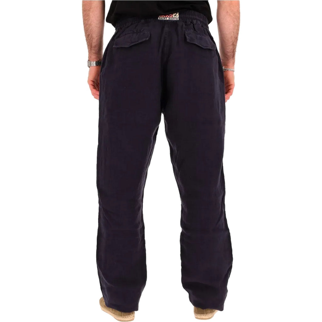 Pantaloni Uomo Mc2 Saint Barth - Pant With Colisse - Blu