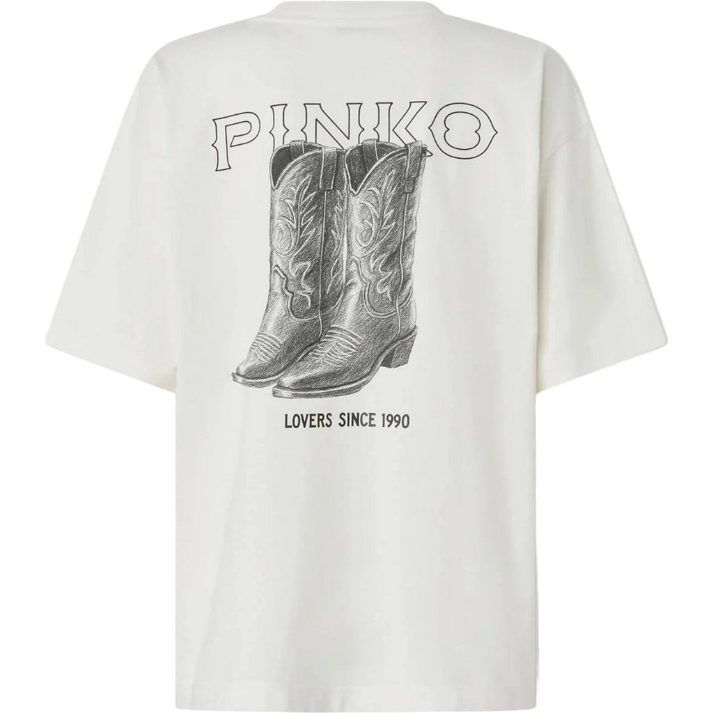 T-shirt Donna Pinko - Carmagnola T-Shirt Jersey Vint - Bianco