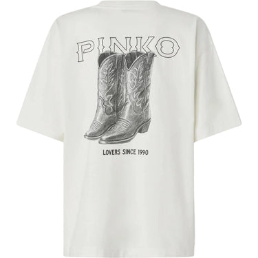 T-shirt Donna Pinko - Carmagnola T-Shirt Jersey Vint - Bianco