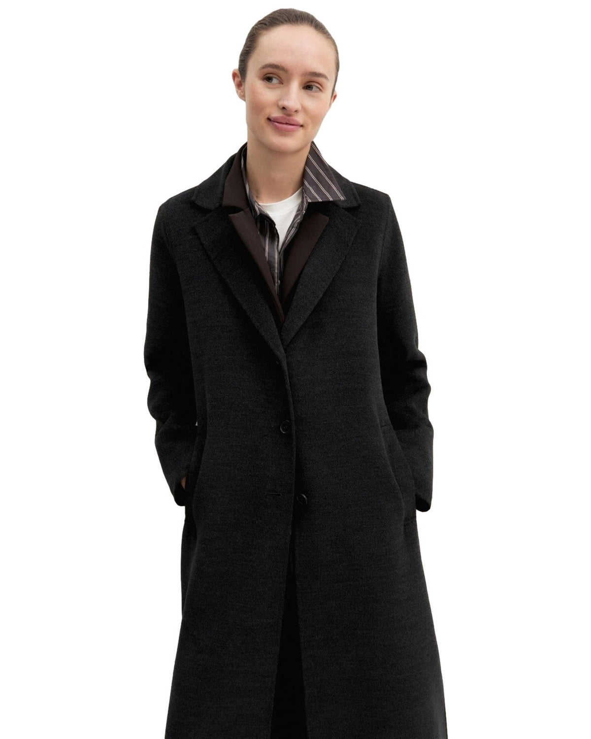 Cappotti Donna Emme - Emmacciuga 2625016031 - Grigio Scuro Melange
