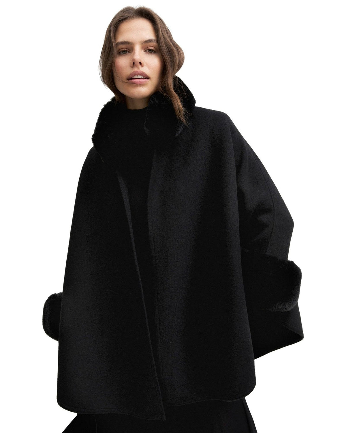 Poncho e mantelle Donna Emme - Emmamici 2625736012 - Nero