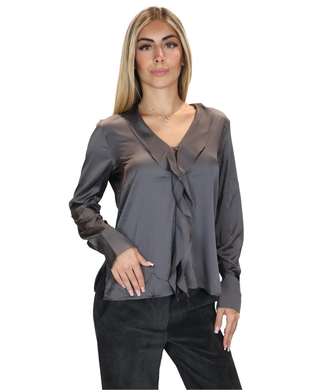 Camicie Donna Emme - Emmaggravi 2625116241 - Grigio Ardesia