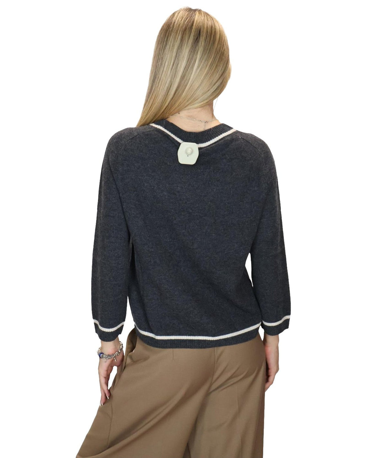 Maglie Donna Emme - Emmegrege 2625366241 - Grigio Scuro Melange