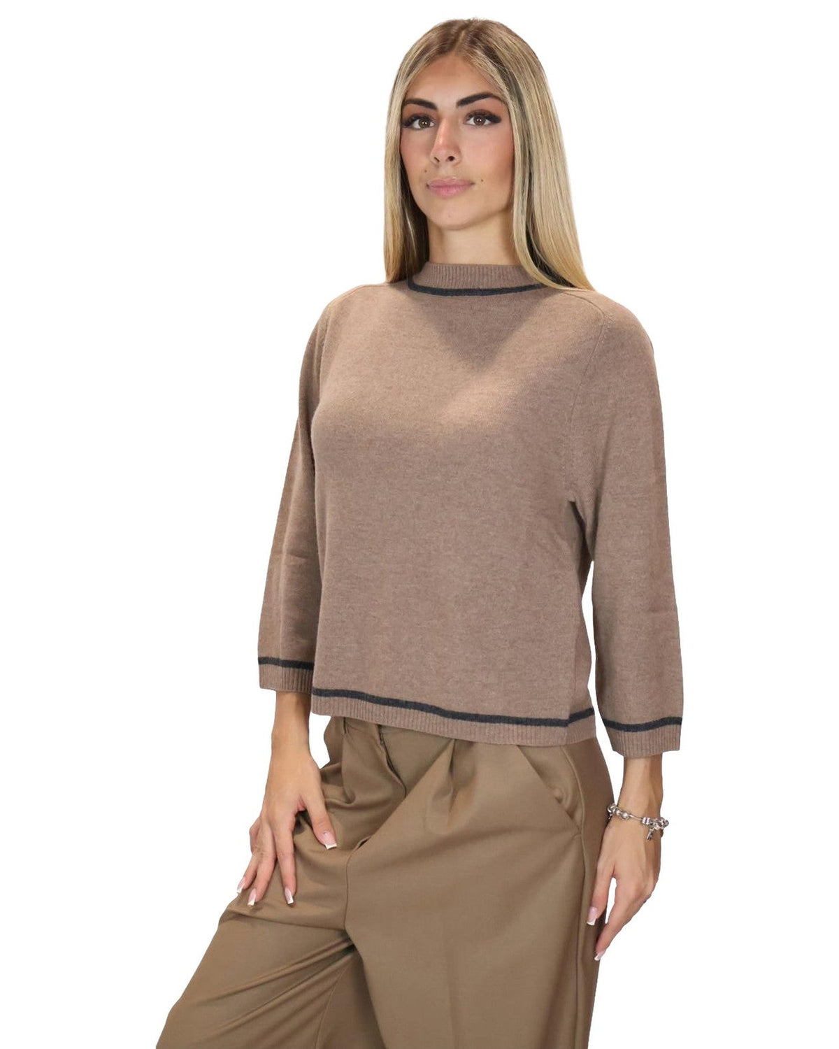 Maglie Donna Emme - Emmegrege 2625366241 - Tortora
