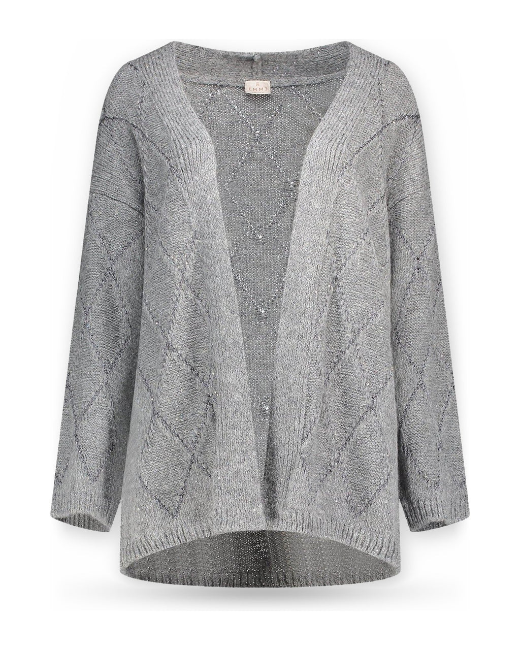 Cardigan Donna Emme - Emmmoli 2625346031 - Grigio