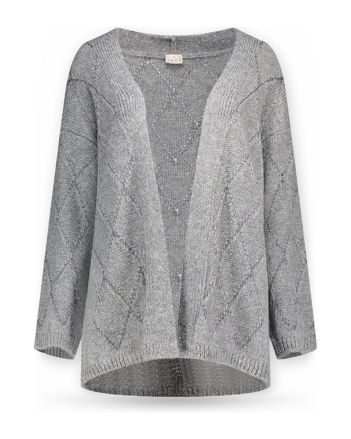 Cardigan Donna Emme - Emmmoli 2625346031 - Grigio