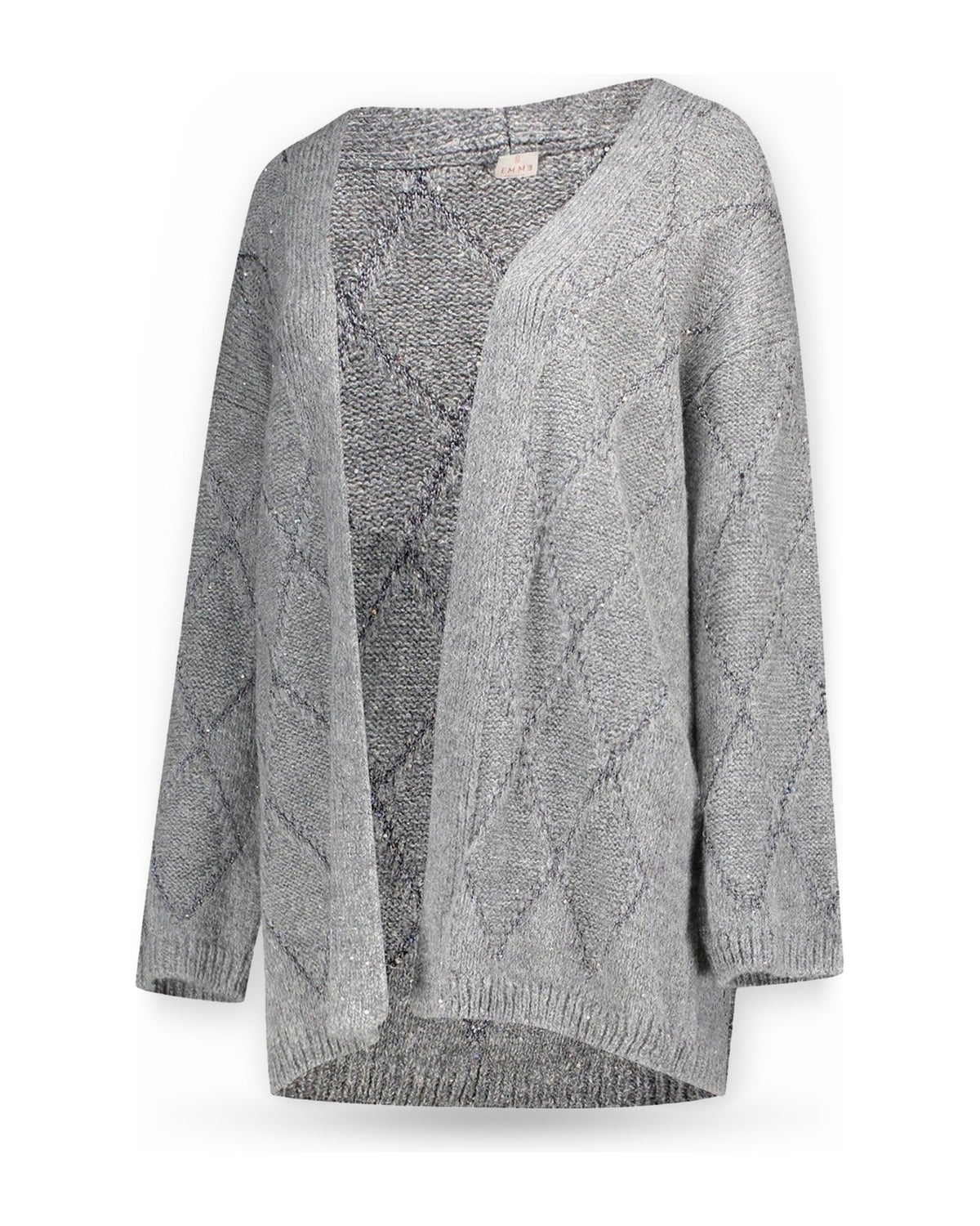 Cardigan Donna Emme - Emmmoli 2625346031 - Grigio