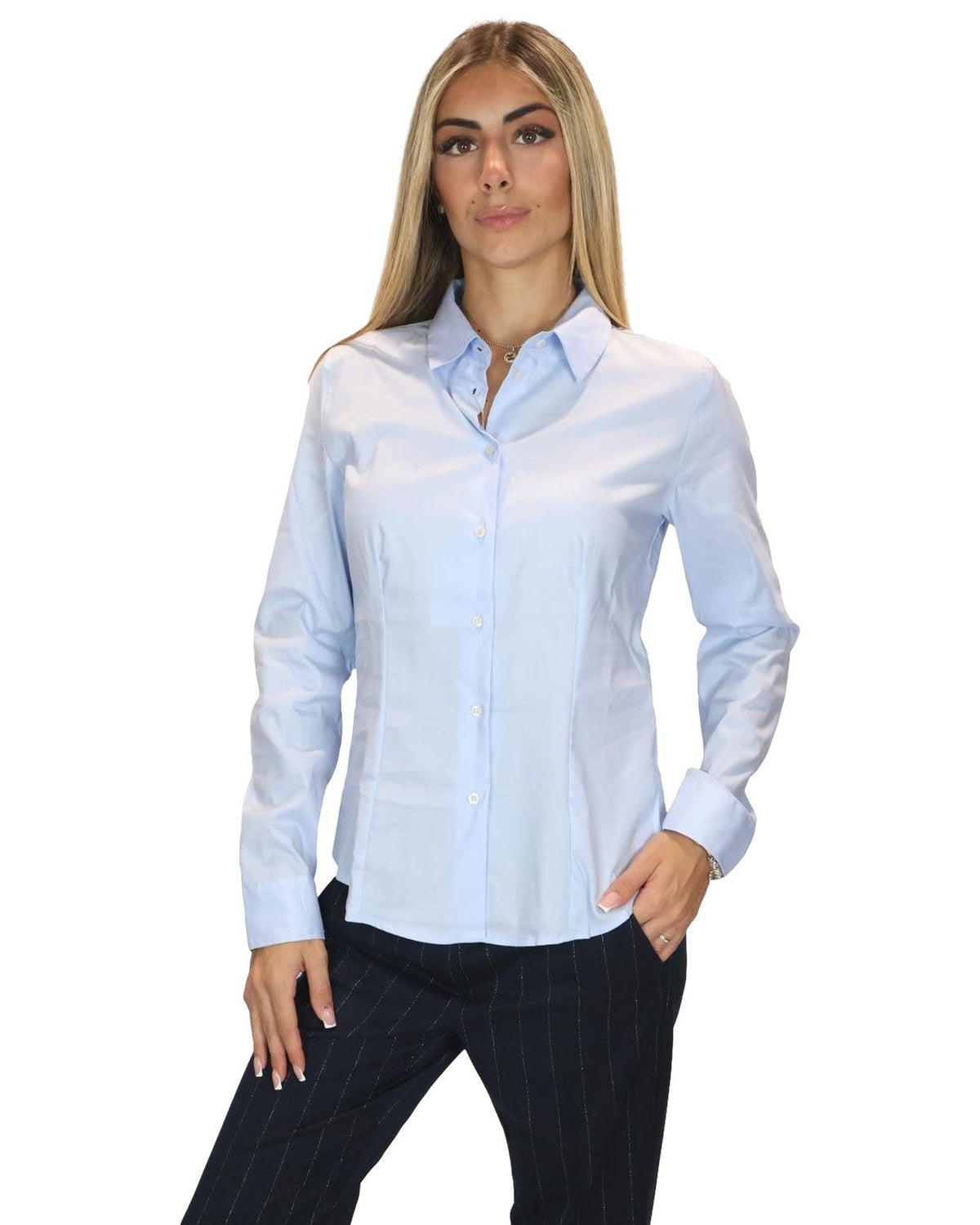 Camicie Donna Emme - Emmscalata 2625116071 - Celeste