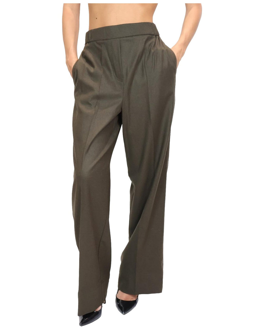 Pantaloni Donna Emme - Emmteca 2625136122 - Verde militare