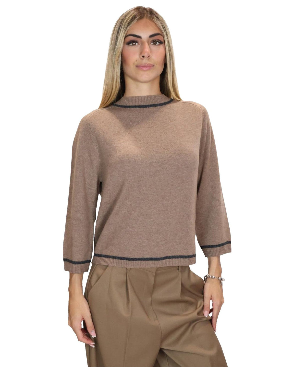 Maglie Donna Emme - Emmegrege 2625366241 - Tortora