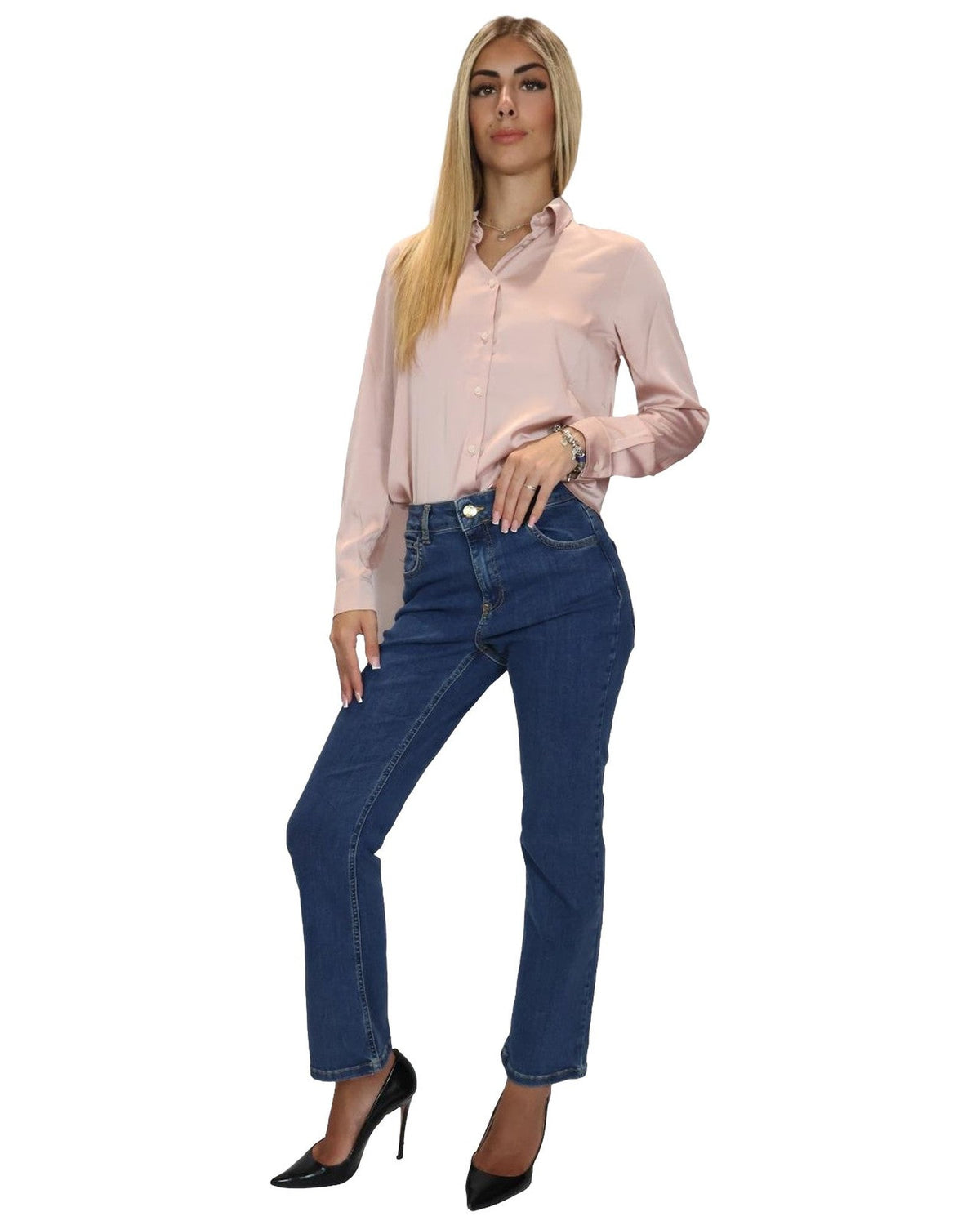 Jeans Donna Emme - Emmgianna 2625186081 - Blu