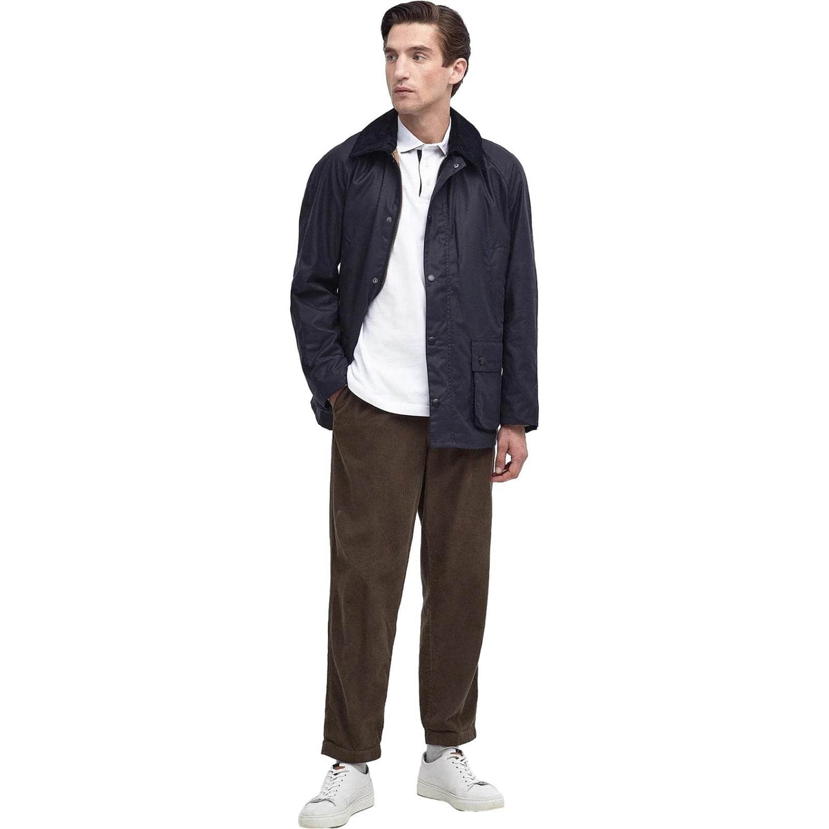 Giubbotti Uomo Barbour - Ashby Wax Jacket - Blu-Gianni Foti