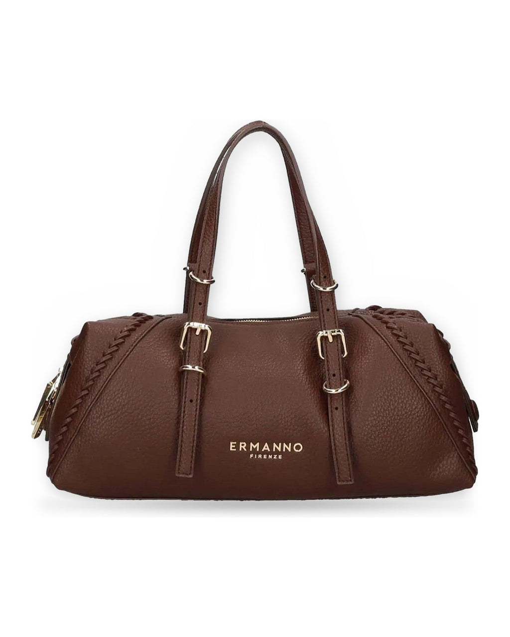 Borse a mano Donna Ermanno Scervino - Small Bowling Bianca - Marrone