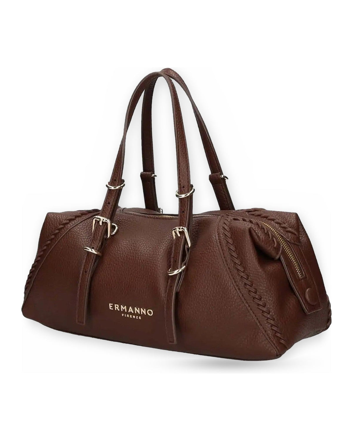 Borse a mano Donna Ermanno Scervino - Small Bowling Bianca - Marrone