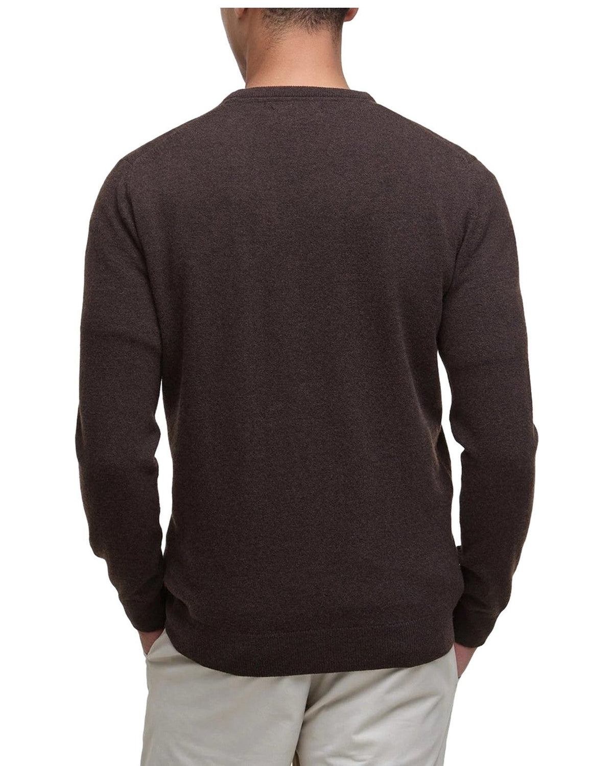 Maglie Uomo Barbour - Essential Lambswool Crew Neck - Marrone