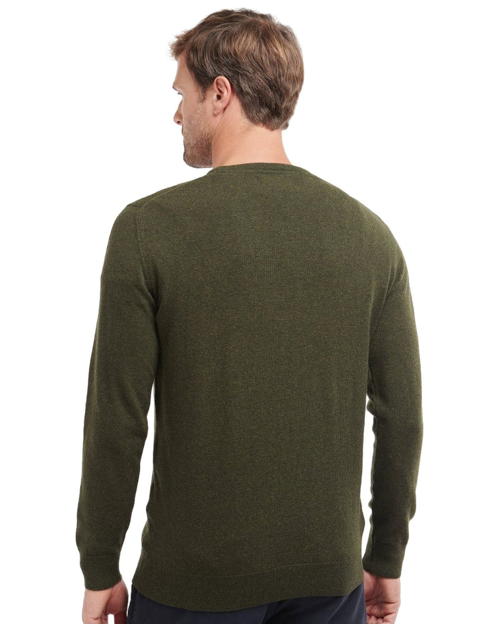 Maglie Uomo Barbour - Essential Lambswool Crew Neck - Verde