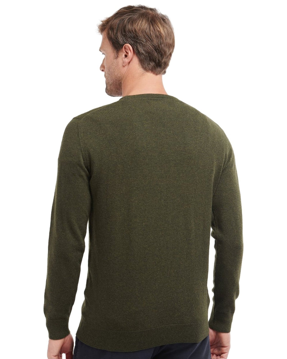 Maglie Uomo Barbour - Essential Lambswool Crew Neck - Verde