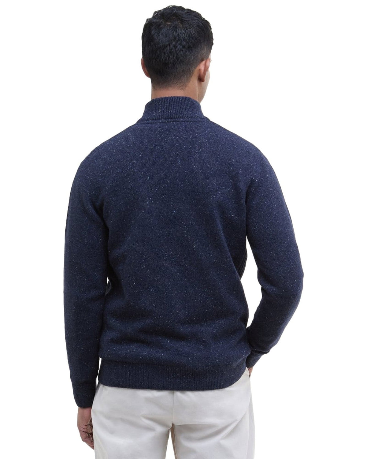 Maglie Uomo Barbour - Essential Tisbury Half Zip - Blu