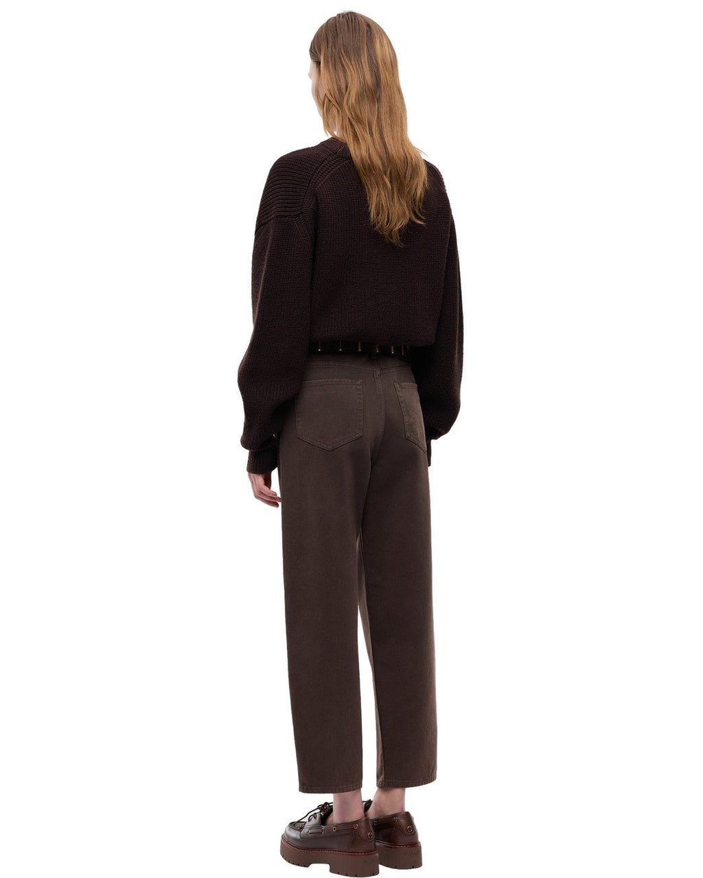 Jeans Donna Pinko - Estelle Egg Bull Fisso Washed - Marrone