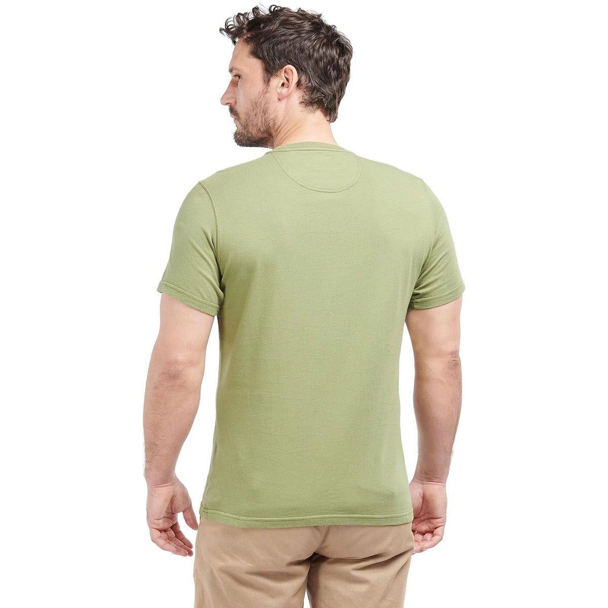T-shirt Uomo Barbour - Essential Sports Tee - Verde-Gianni Foti