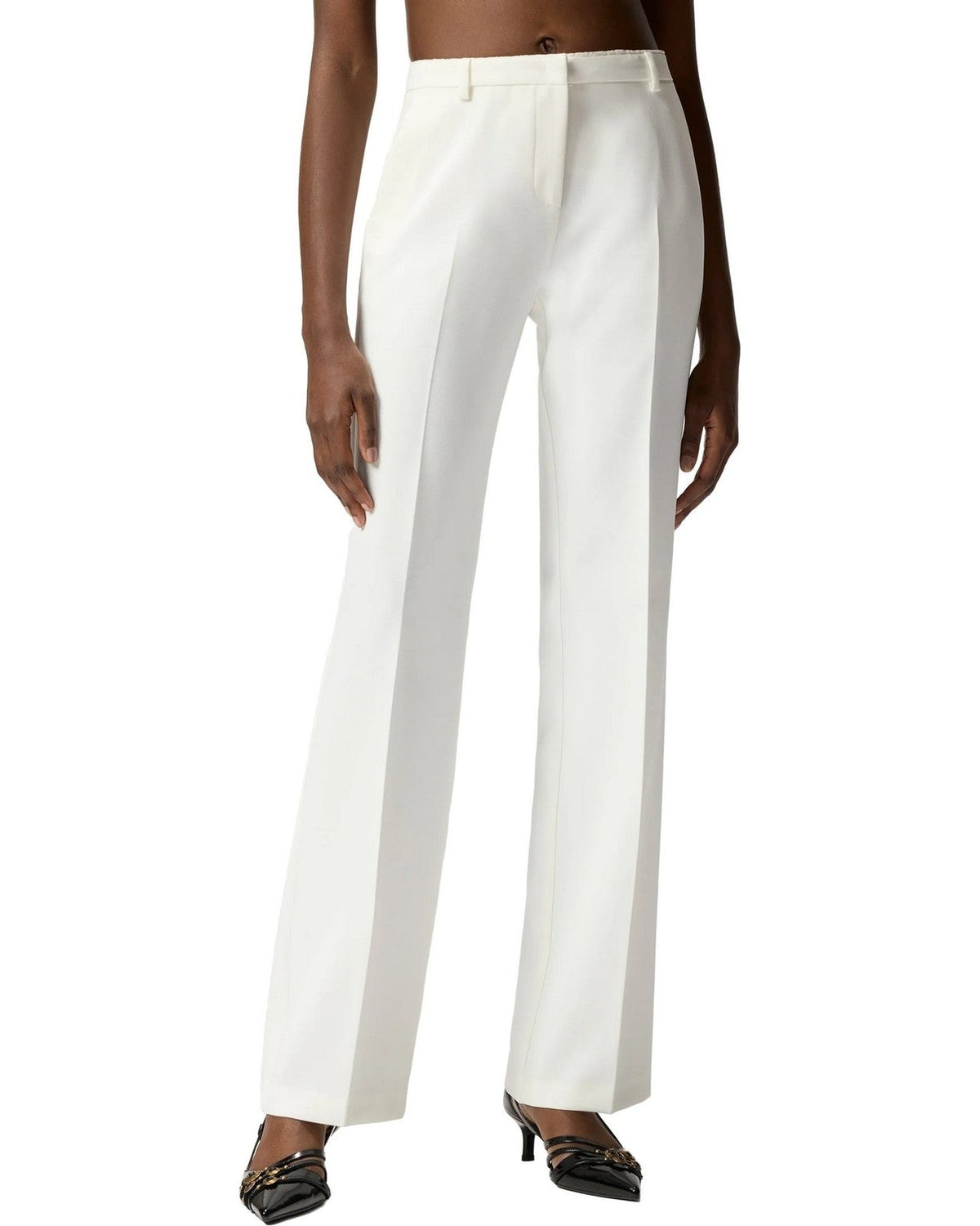 Pantaloni Donna Pinko - Eucalipto Pantalone Canvas Tec - Bianco