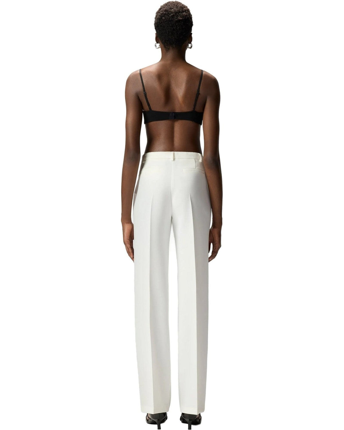 Pantaloni Donna Pinko - Eucalipto Pantalone Canvas Tec - Bianco