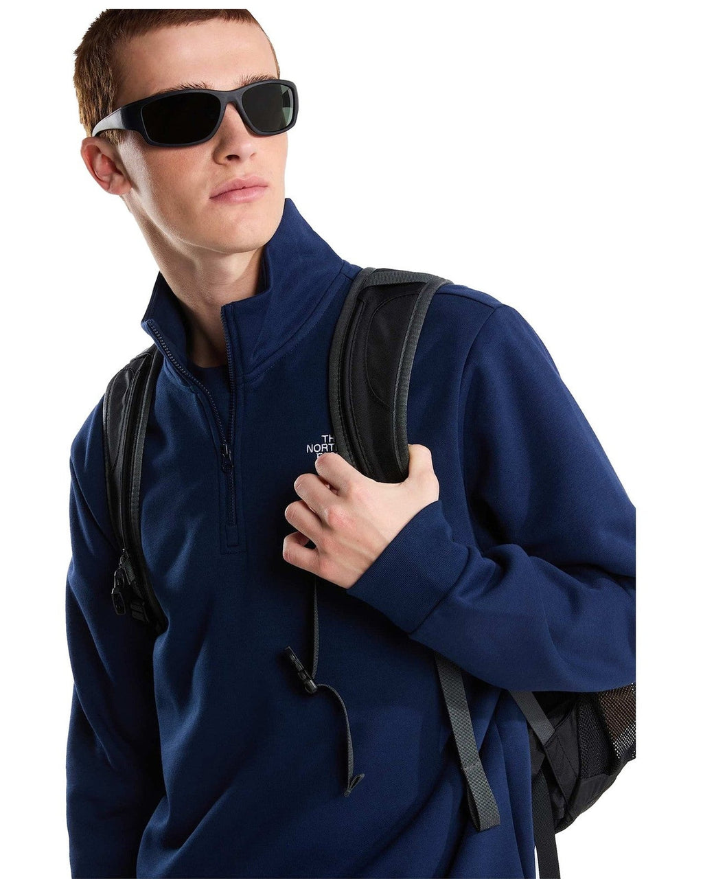 Felpe senza cappuccio Uomo The North Face - Evolution Simple Dome Regular 1/4 Zip - Blu