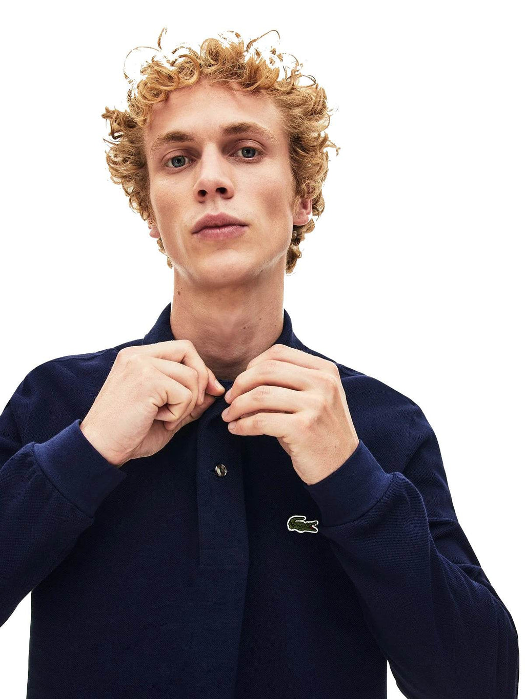Polo Uomo Lacoste - Polo Basic Manica Lunga - Blu-Gianni Foti