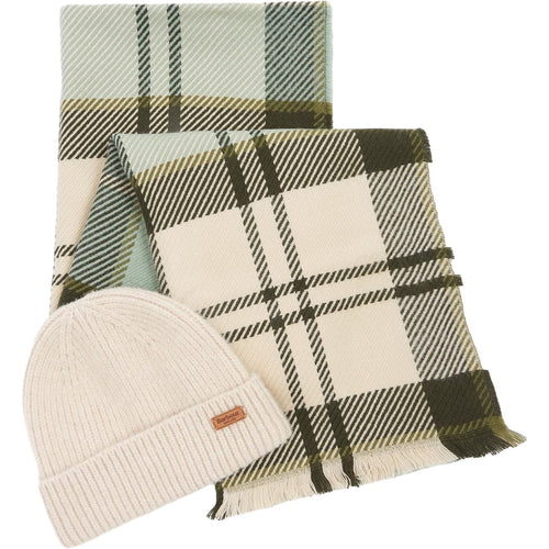 Set di capi coordinati Donna Barbour - Pendle Beanie&Blair Scarf Set - Verde