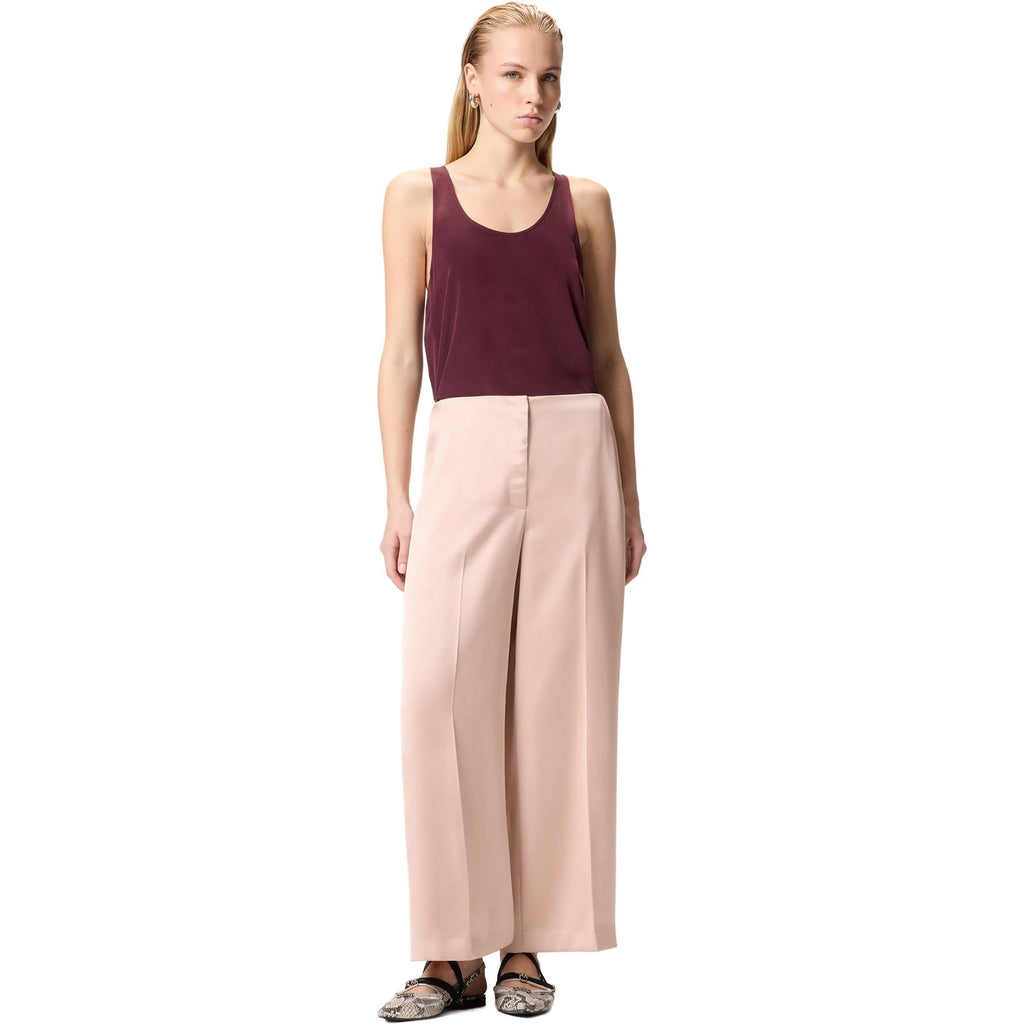 Pantaloni Donna Pinko - Limoncello Pantalone Satin - Rosa