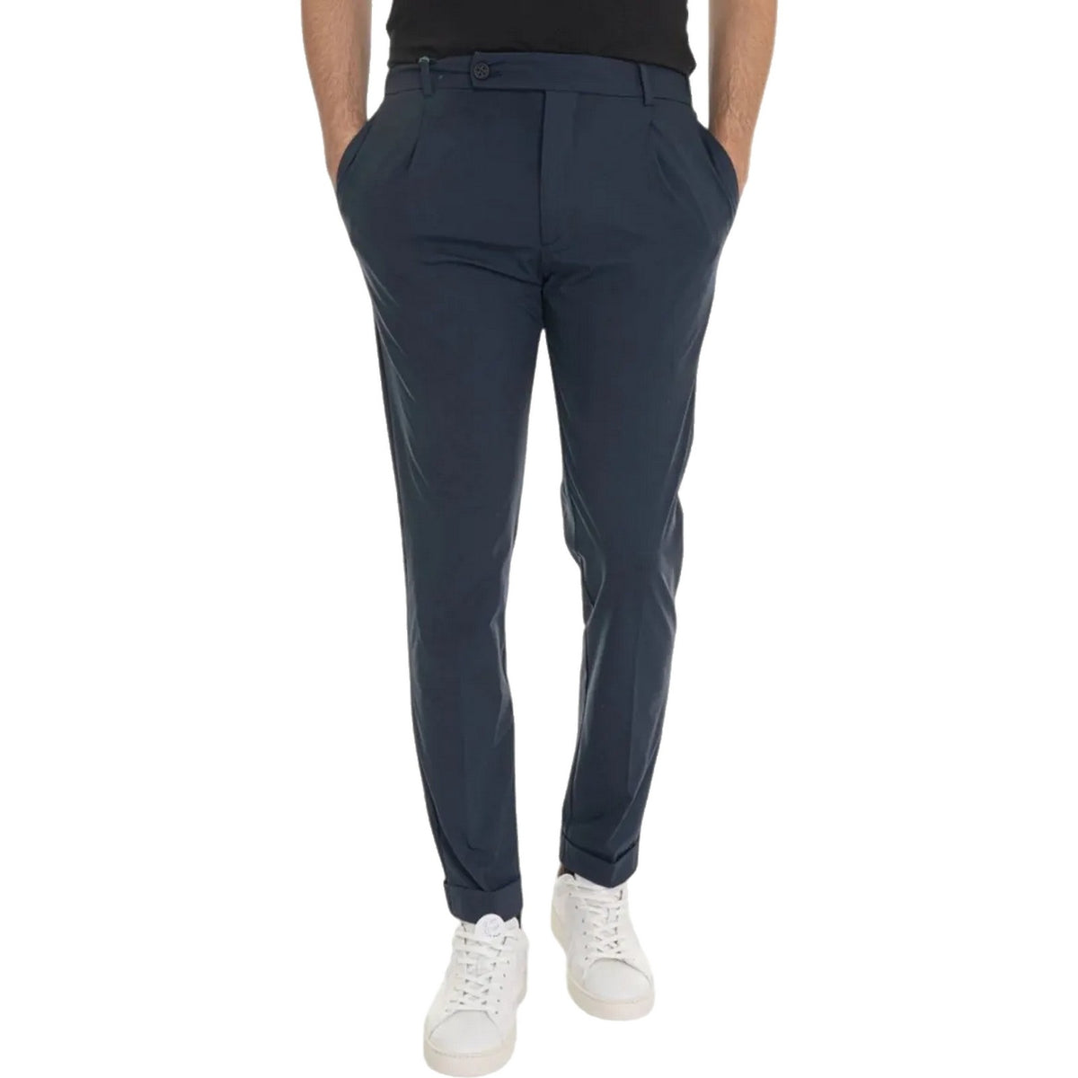 Pantaloni Uomo Berwich - Pantalone morello elix - Blu-Gianni Foti