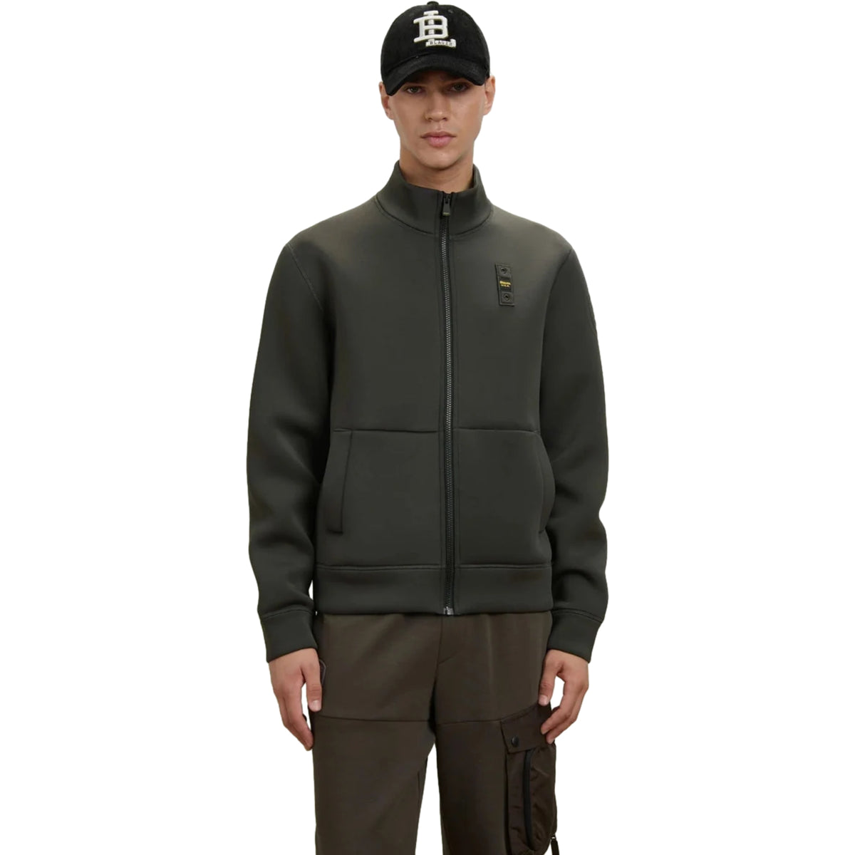 Felpe senza cappuccio Uomo Blauer - Halborn 26WBLUF01395 - Nero