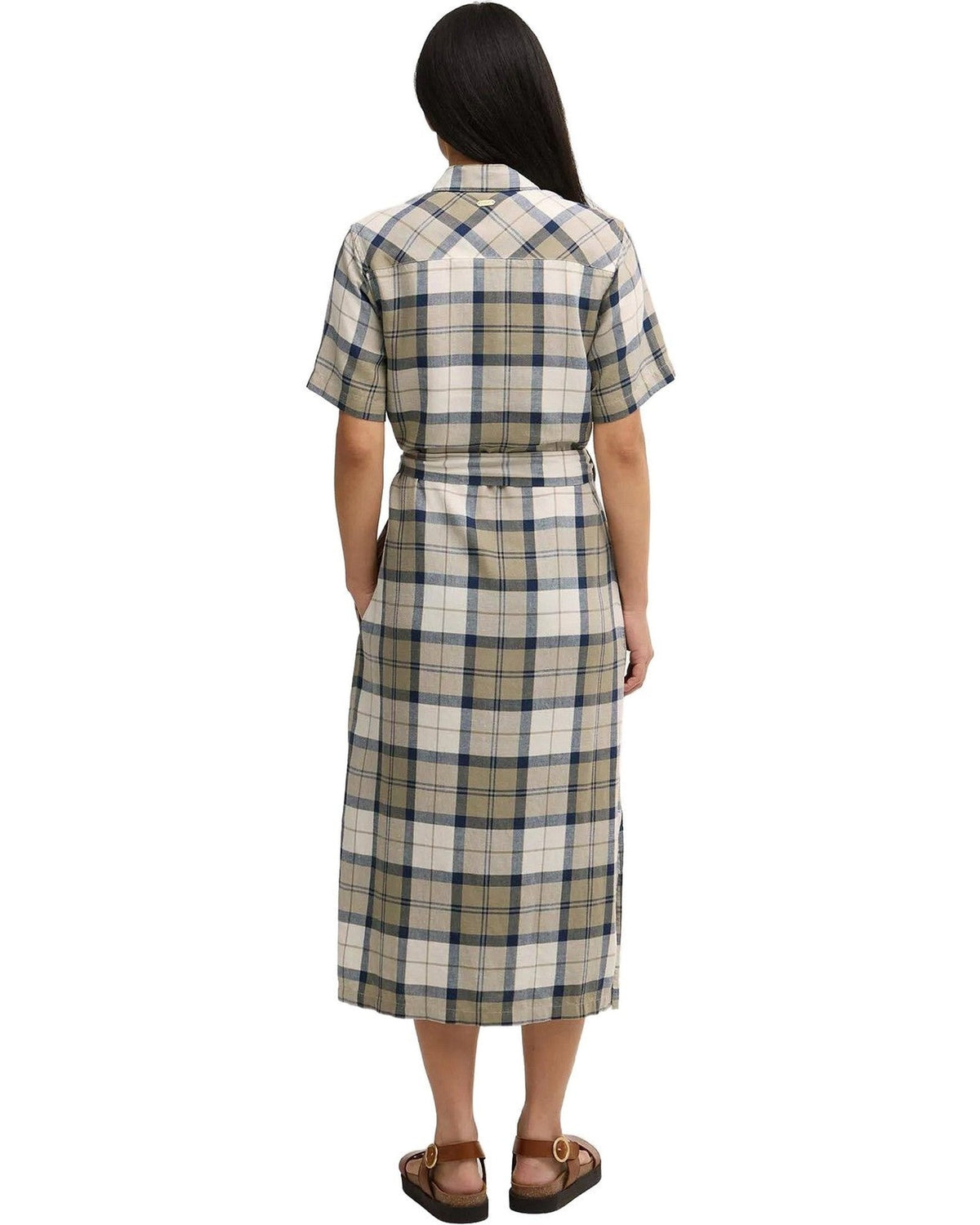 Vestiti casual Donna Barbour - Fern Midi Dress - Beige/Blu