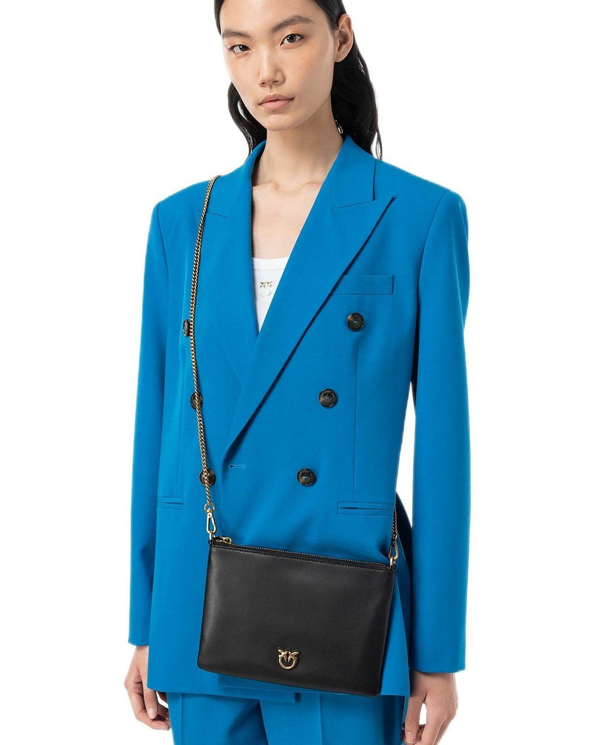 Pochette e Clutch Donna Pinko - Flat Classic Vitello Seta - Nero