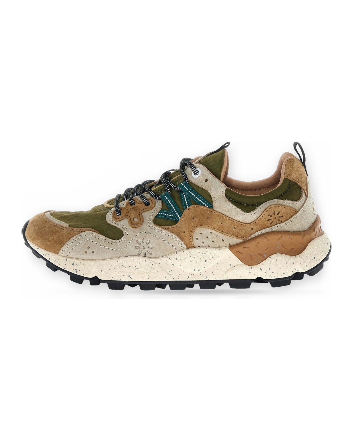 Sneaker Uomo Flower Mountain - Yamano 3 Man Suede/Nylon Cream-Brown-Taupe - Beige