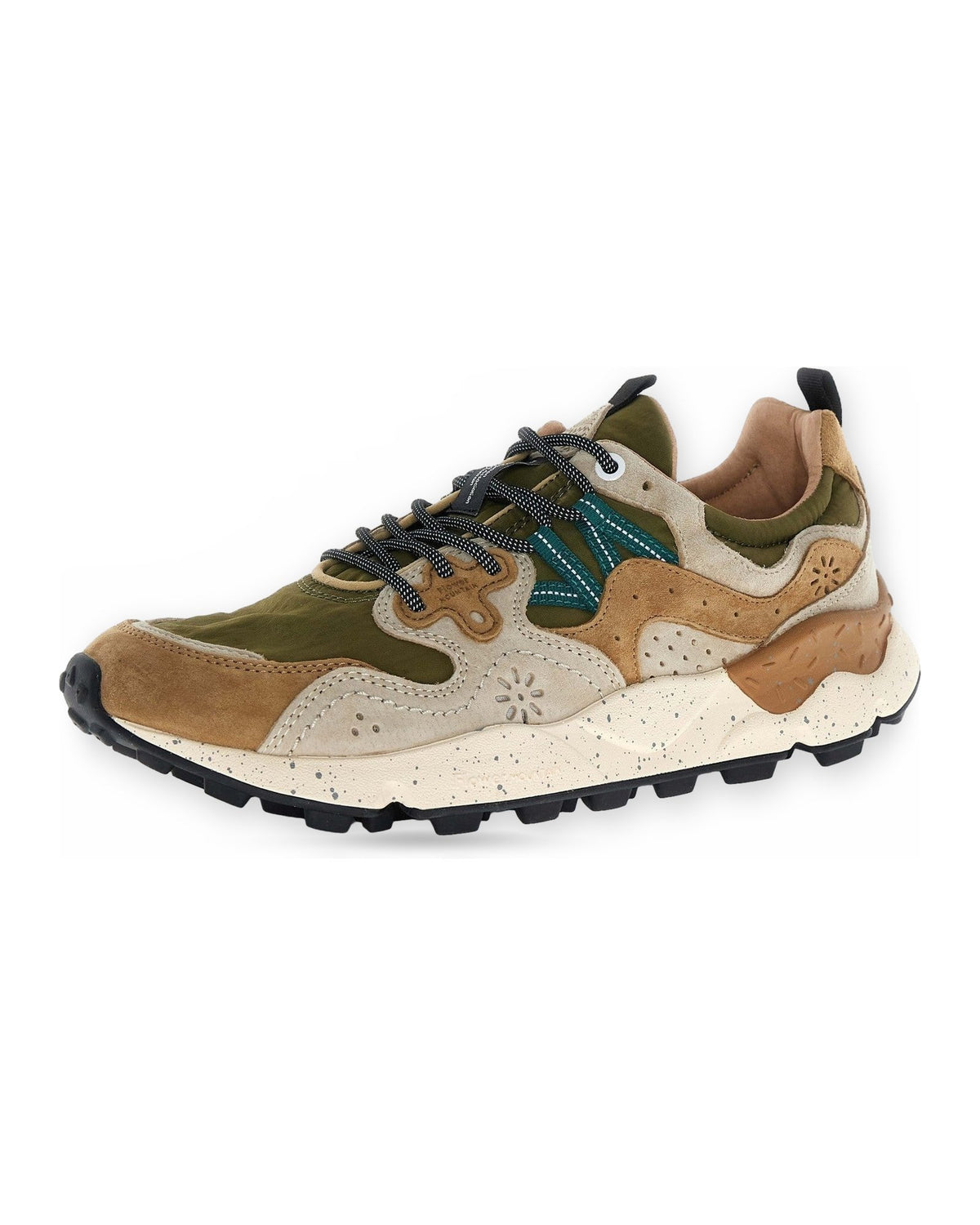 Sneaker Uomo Flower Mountain - Yamano 3 Man Suede/Nylon Cream-Brown-Taupe - Beige