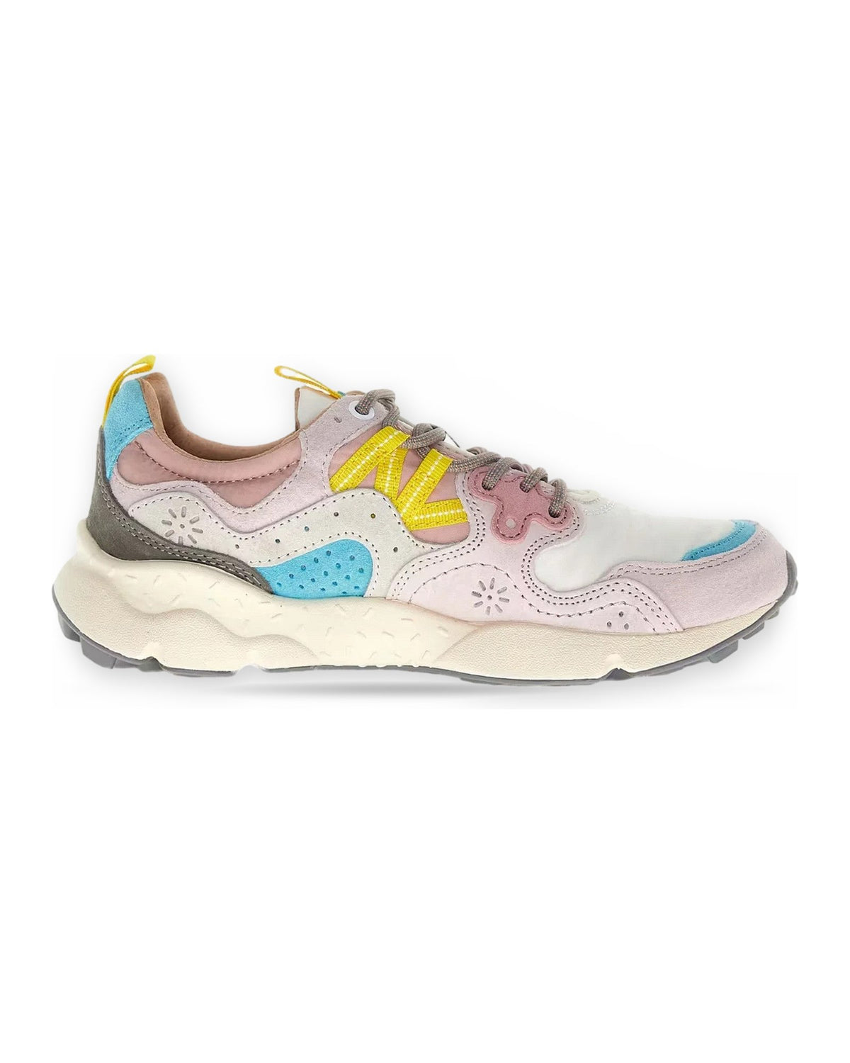 Sneaker Donna Flower Mountain - Yamano 3 Woman - Rosa/Azzurro