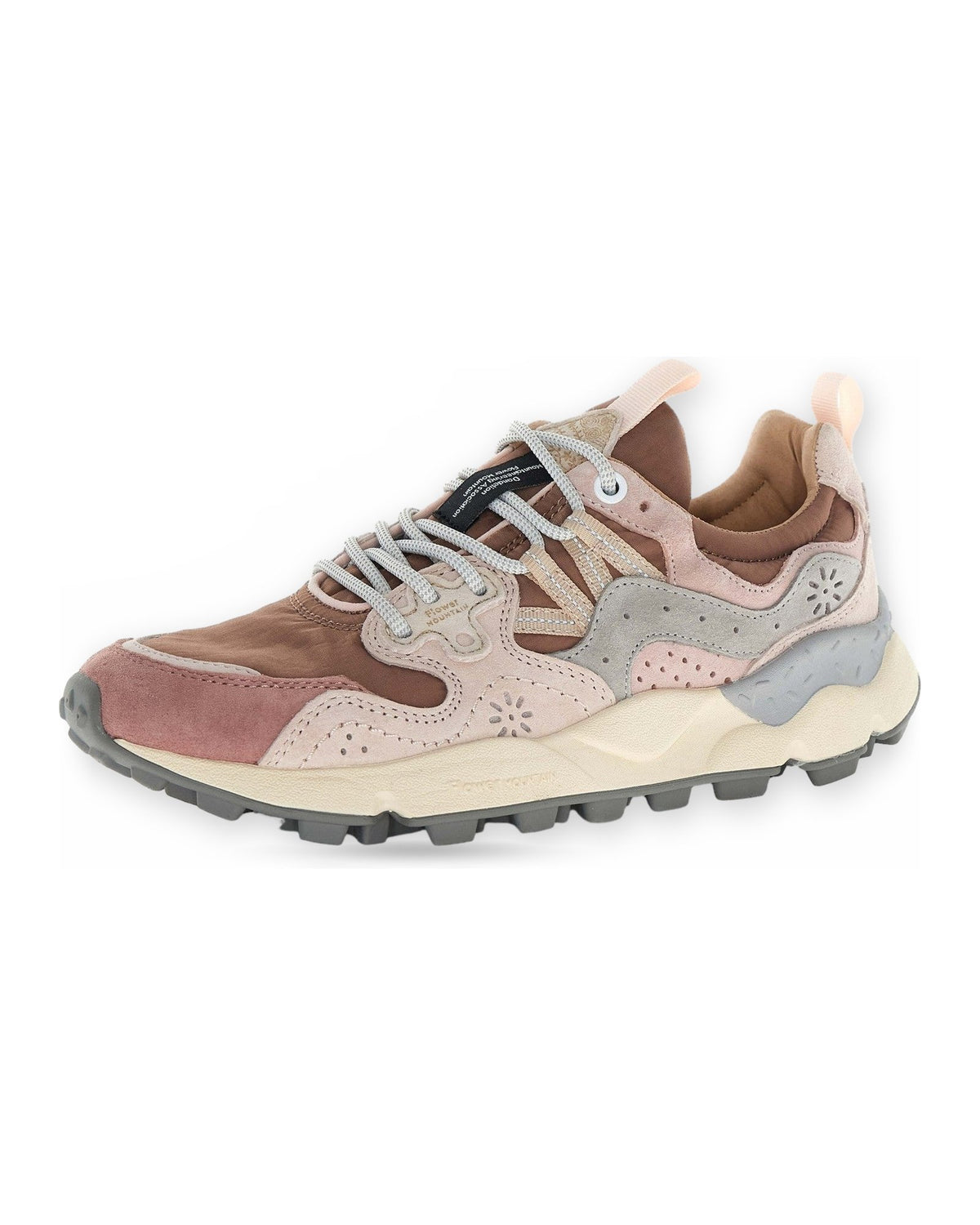 Sneaker Donna Flower Mountain - Yamano 3 Woman Suede/Nylon Rose-Light Pink-Purple - Rosa