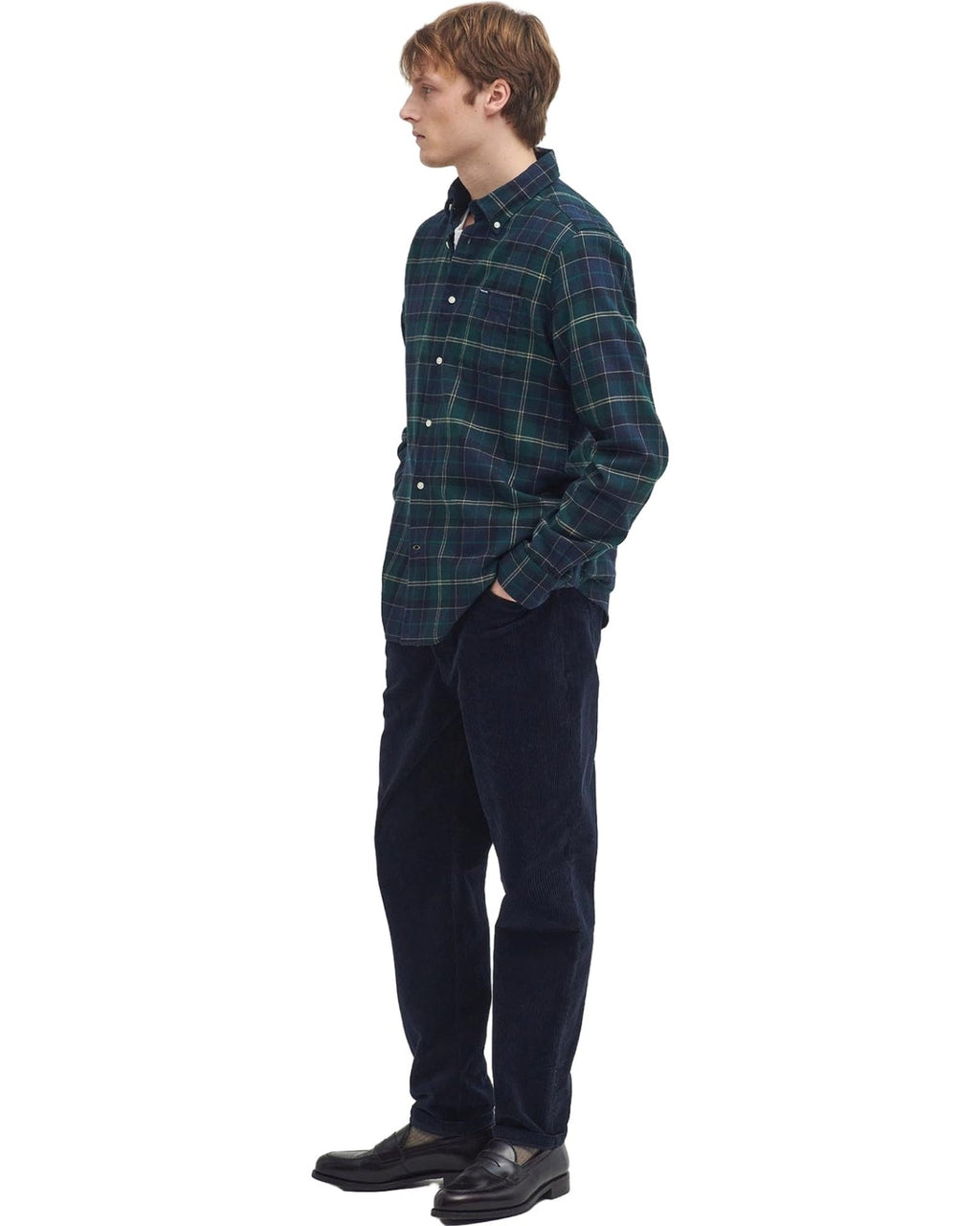 Camicie casual Uomo Barbour - Fortrose Tailored Shirt - Verde