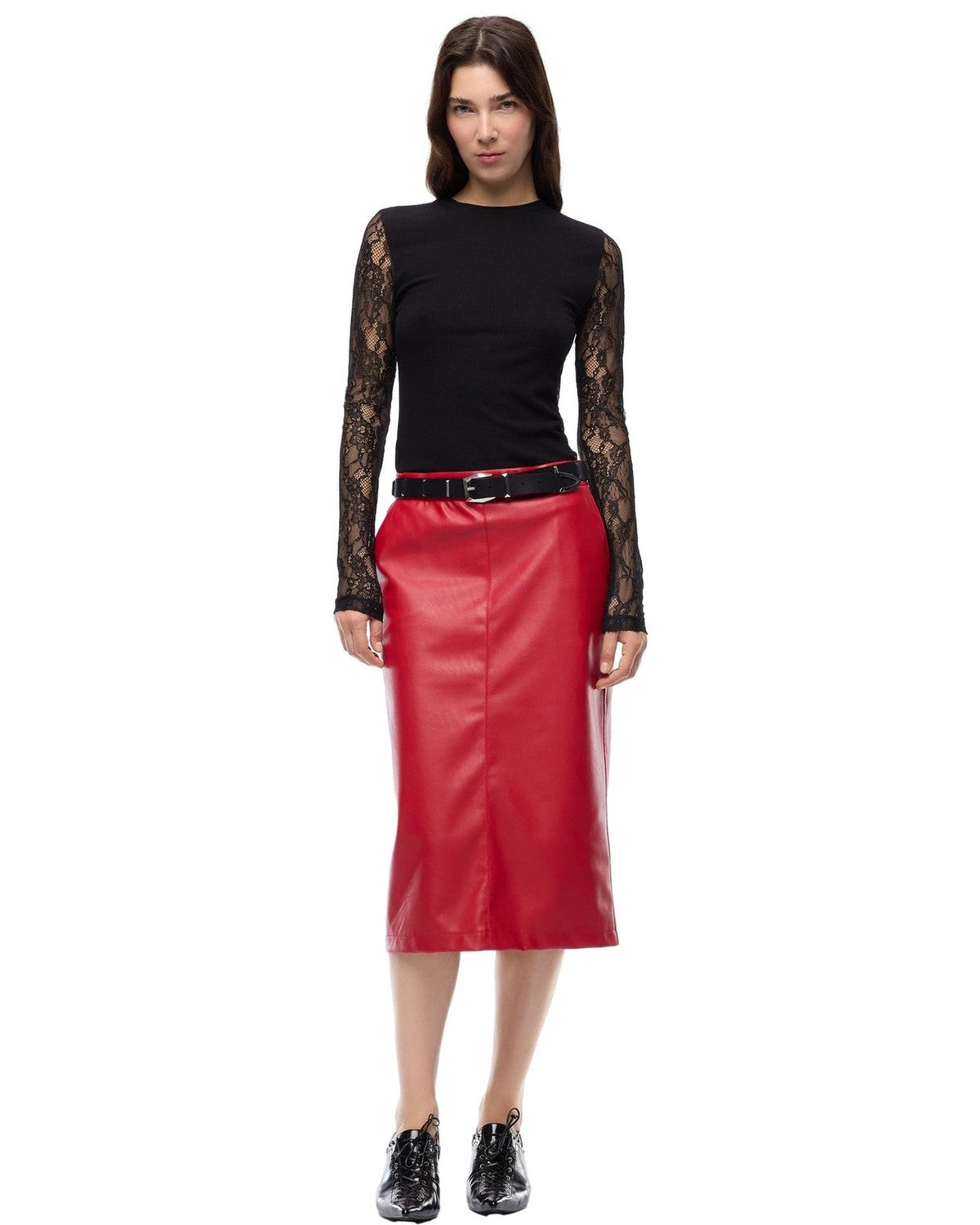 Maglie Donna Pinko - Fucecchio T-Shirt Costina Lana - Nero