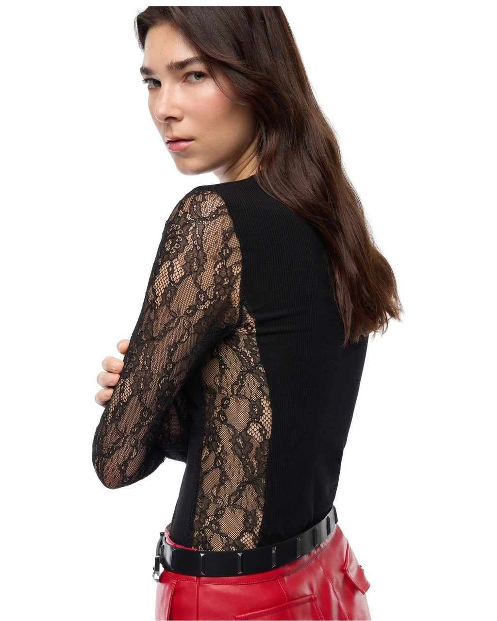Maglie Donna Pinko - Fucecchio T-Shirt Costina Lana - Nero