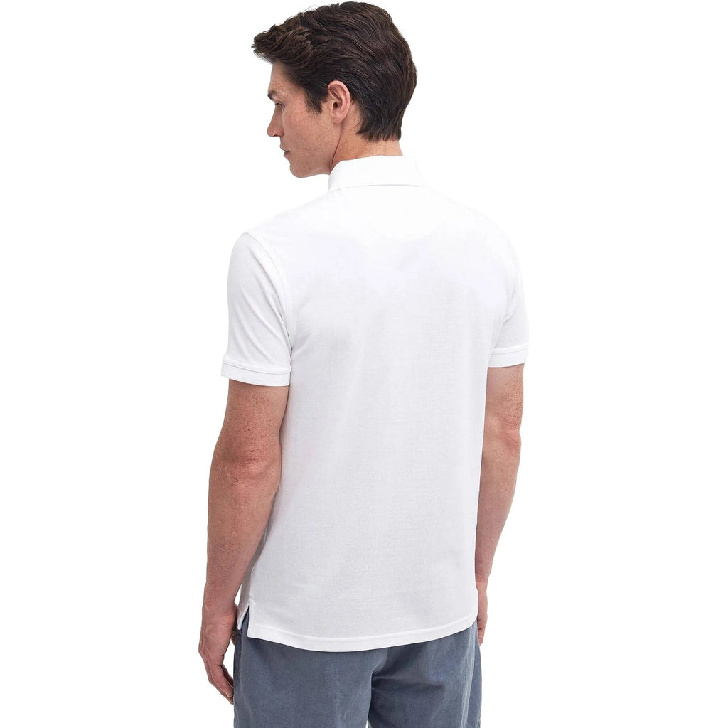 Polo Uomo Barbour - Lightweight Sports Polo Shirt - Bianco