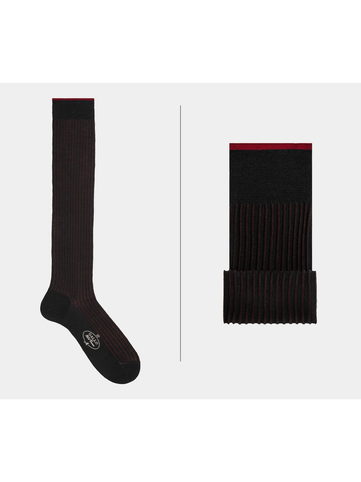 Calze Uomo Gallo - Co Fantasia Twin-Rib - Multicolore-Gianni Foti