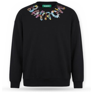 Felpe senza cappuccio Unisex Barrow - Sweatshirt Unisex F6BWUASW015 - Nero