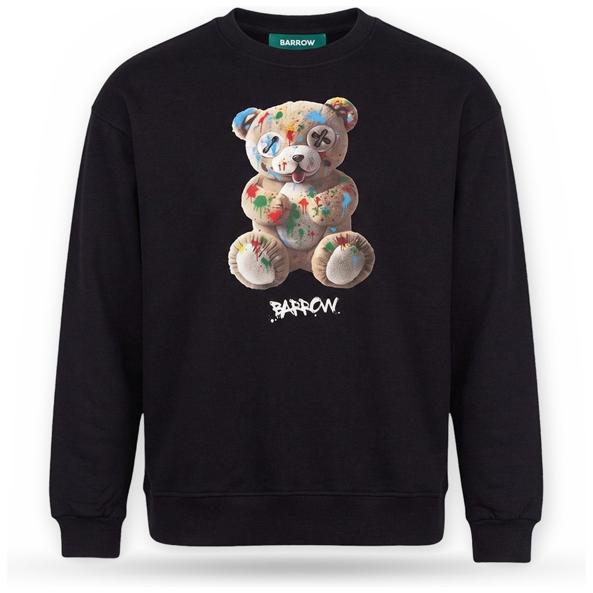 Felpe senza cappuccio Unisex Barrow - Sweatshirt Unisex F6BWUASW040 - Nero