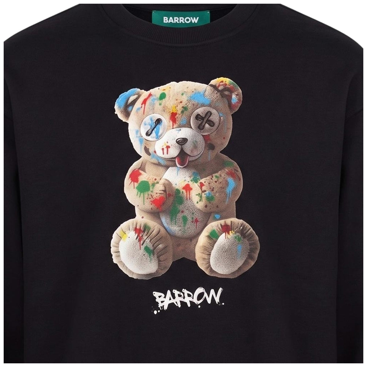 Felpe senza cappuccio Unisex Barrow - Sweatshirt Unisex F6BWUASW040 - Nero