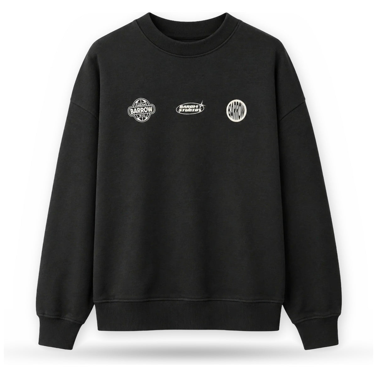 Felpe senza cappuccio Unisex Barrow - Sweatshirt Unisex F6BWUASW053 - Nero