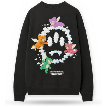 Felpe senza cappuccio Unisex Barrow - Sweatshirt Unisex F6BWUASW053 - Nero