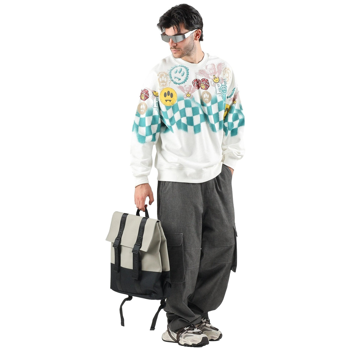 Felpe senza cappuccio Unisex Barrow - Sweatshirt Unisex F6BWUASW071 - Cocco